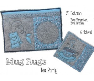 ITH - Mug Rugs - Tea Party
